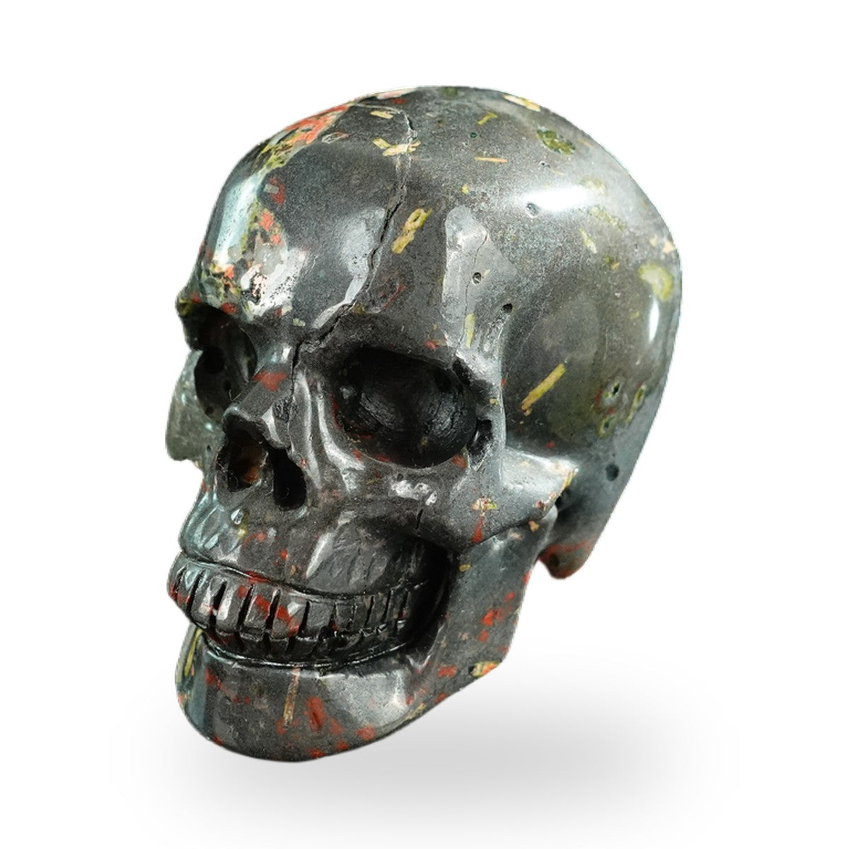 Plum Blossom Jade crystal skull 3" SKH30PB07 photo 8