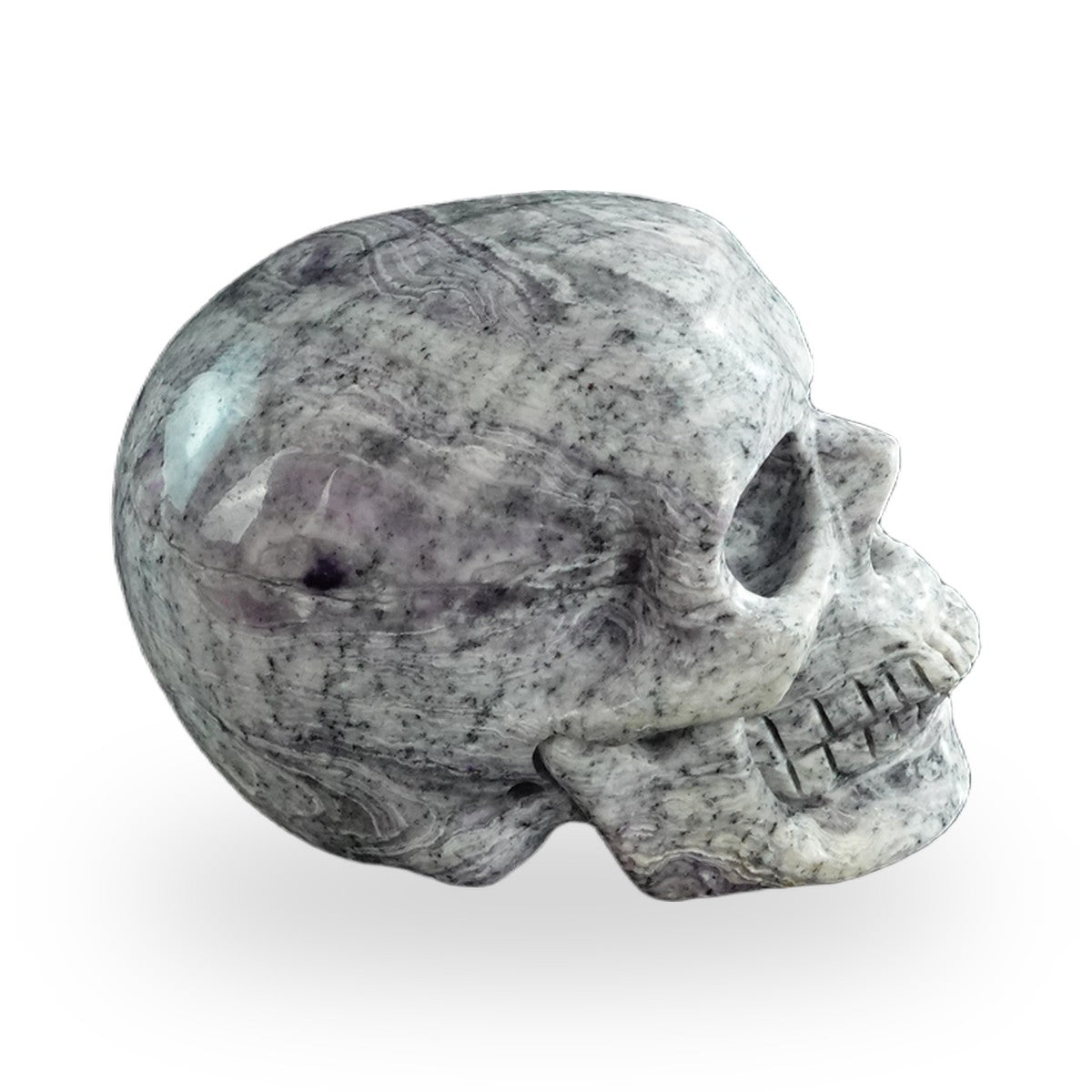 Purple Malachite crystal skull 3" SKH30PM01 view 4