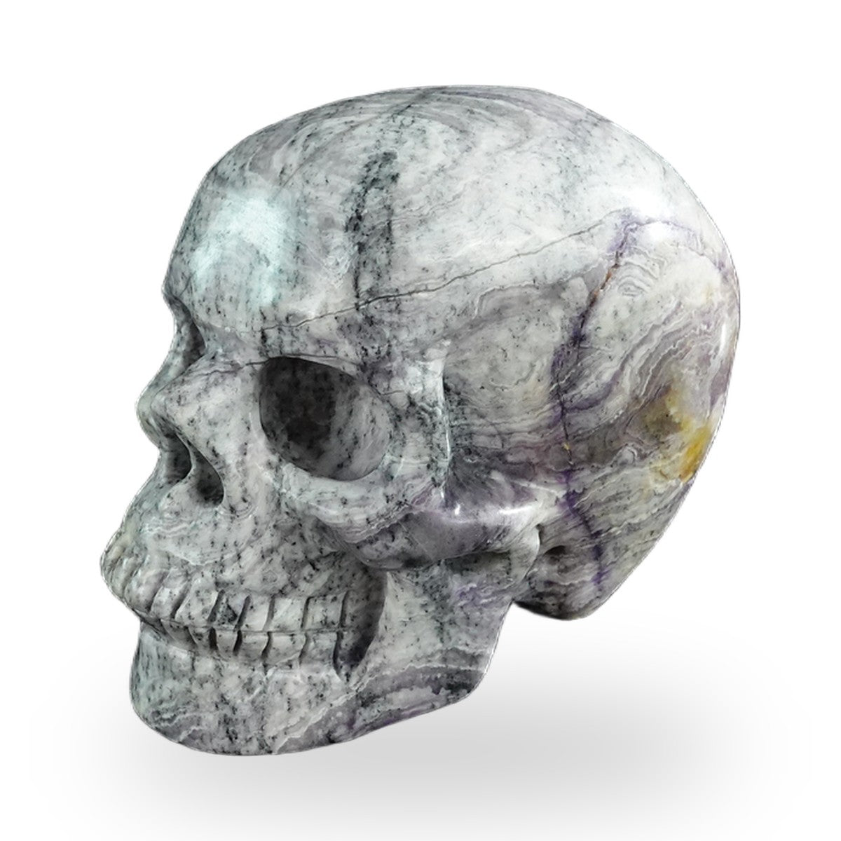 Purple Malachite crystal skull 3" SKH30PM01 view 6
