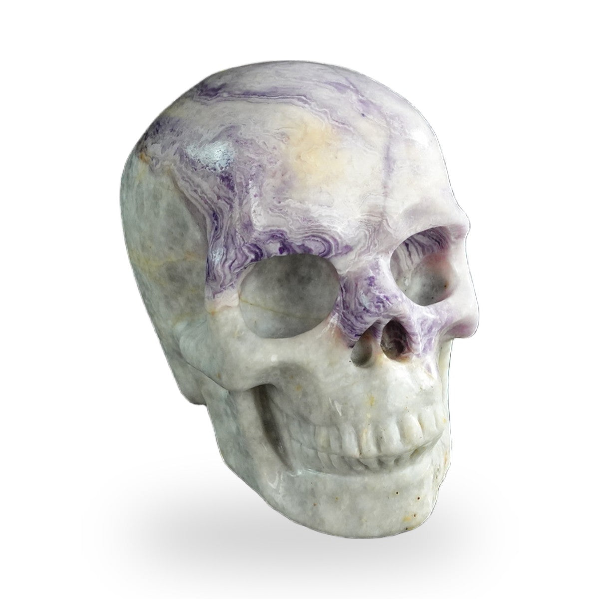 Purple Malachite crystal skull 3" SKH30PM06 photo 2