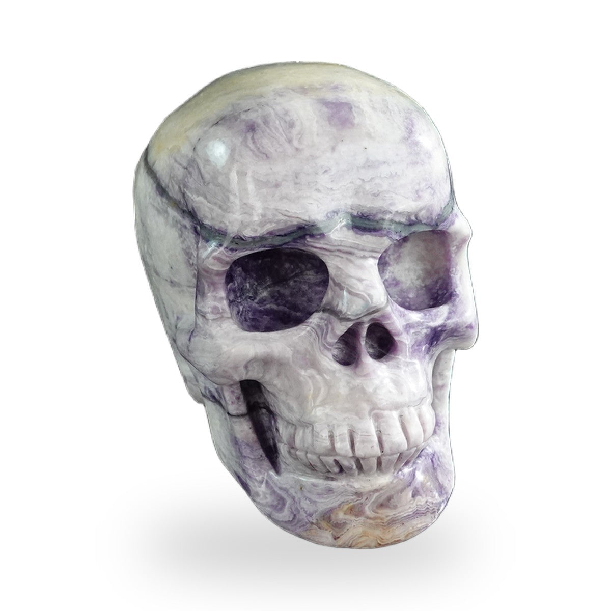 Purple Malachite crystal skull 3" SKH30PM12 photo 2