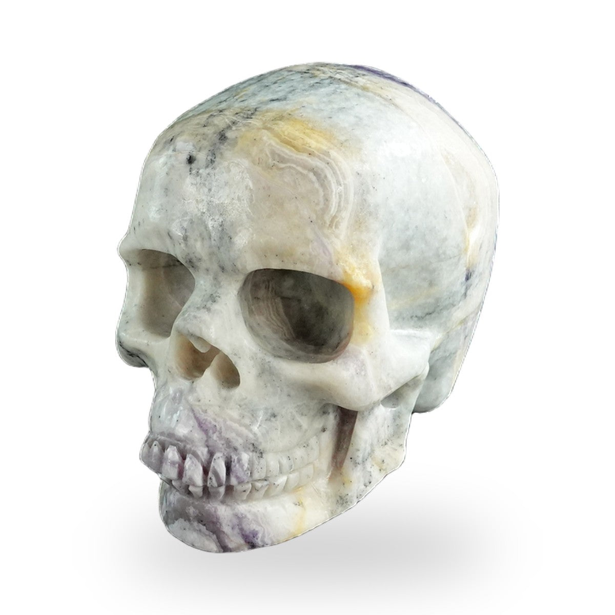 Purple Malachite crystal skull 3" SKH30PM14 photo 7