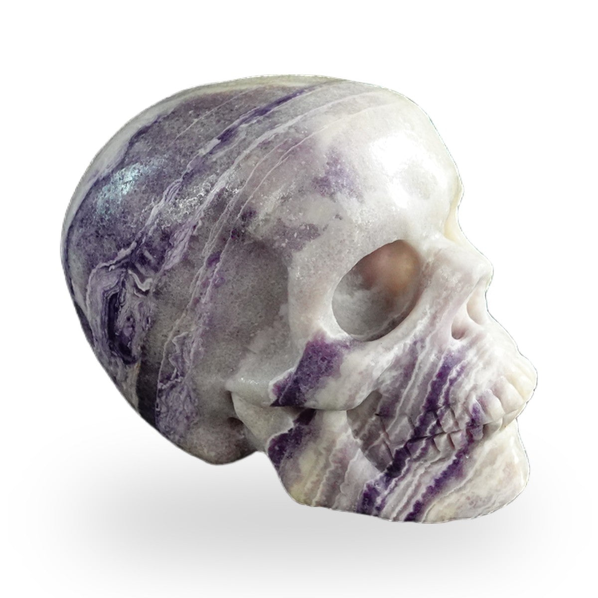 Purple Malachite crystal skull 3" SKH30PM15 photo 4