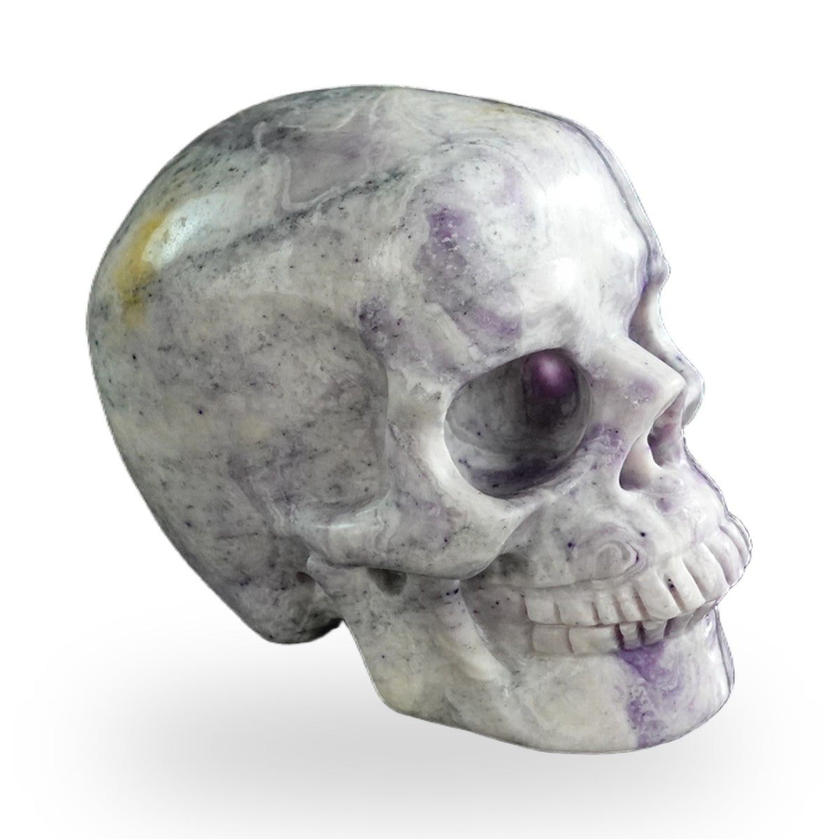 Purple Malachite crystal skull 3" SKH30PM17 photo 3