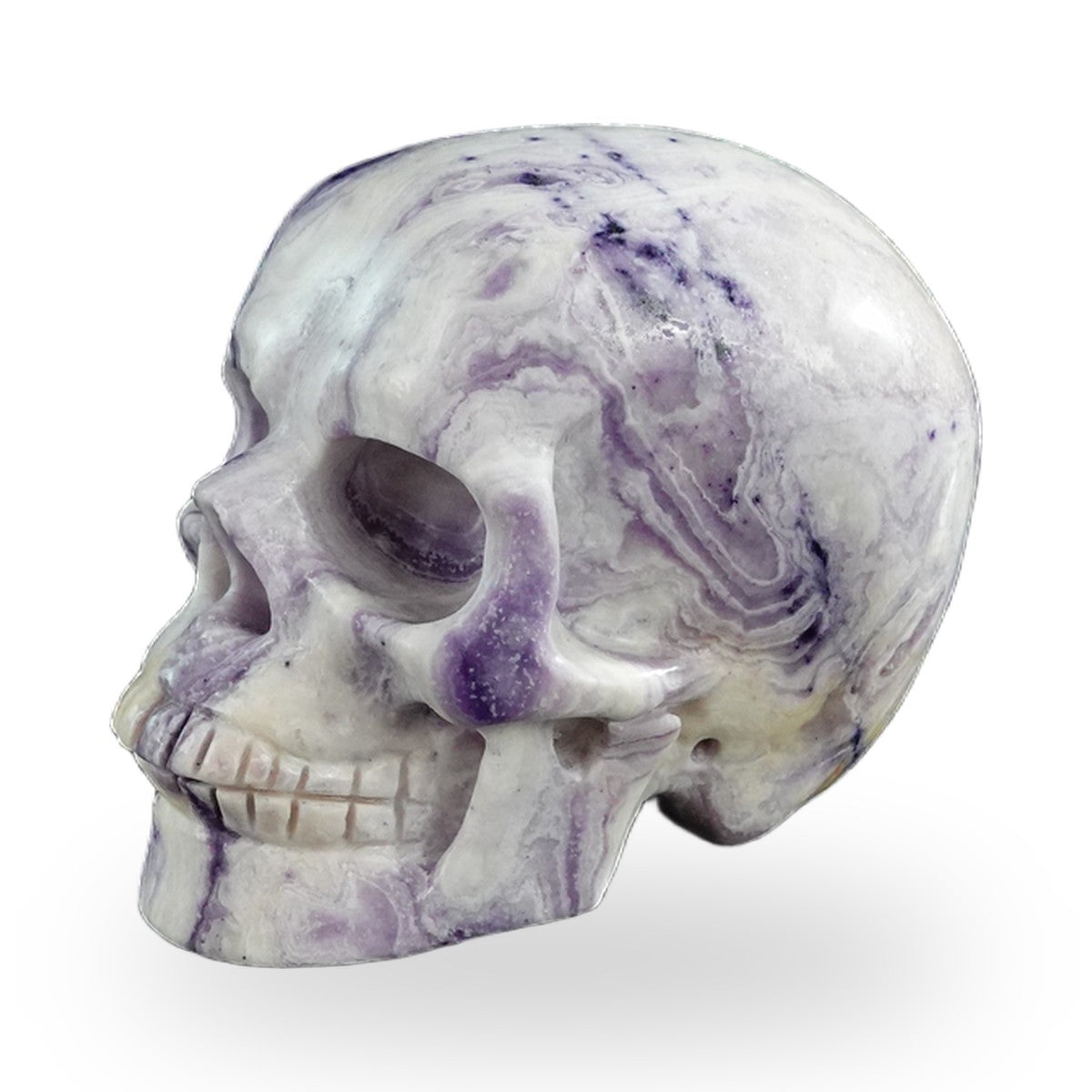 Purple Malachite crystal skull 3" SKH30PM19 photo 6