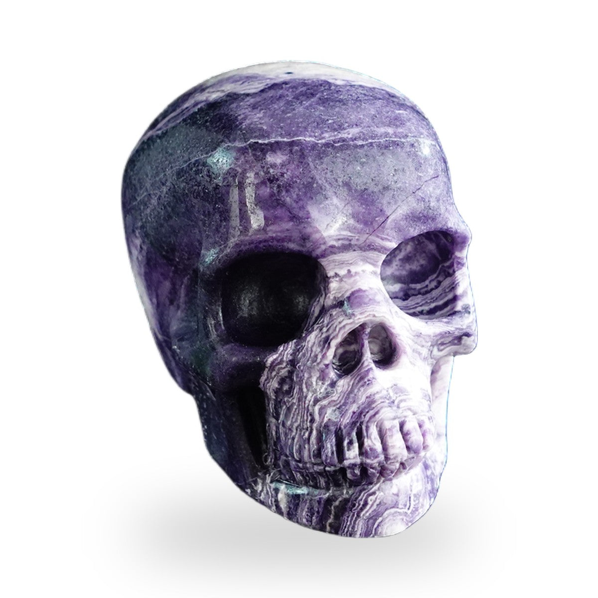 Purple Malachite crystal skull 3" SKH30PM20 photo 2