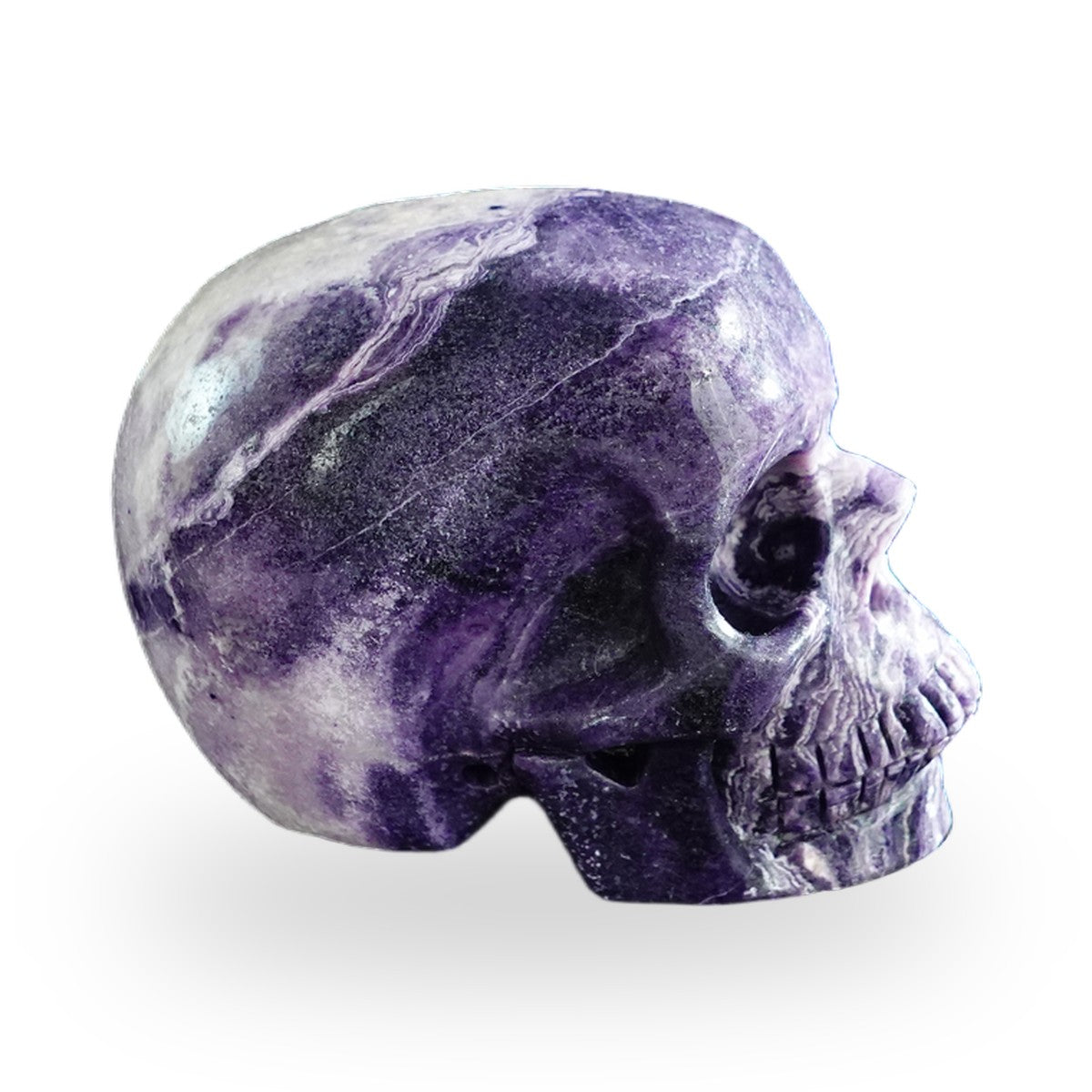 Purple Malachite crystal skull 3" SKH30PM20 photo 5