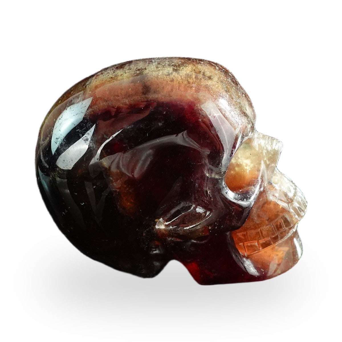 Rainbow Fluorite crystal skull 3" SKH30GF01 view 4