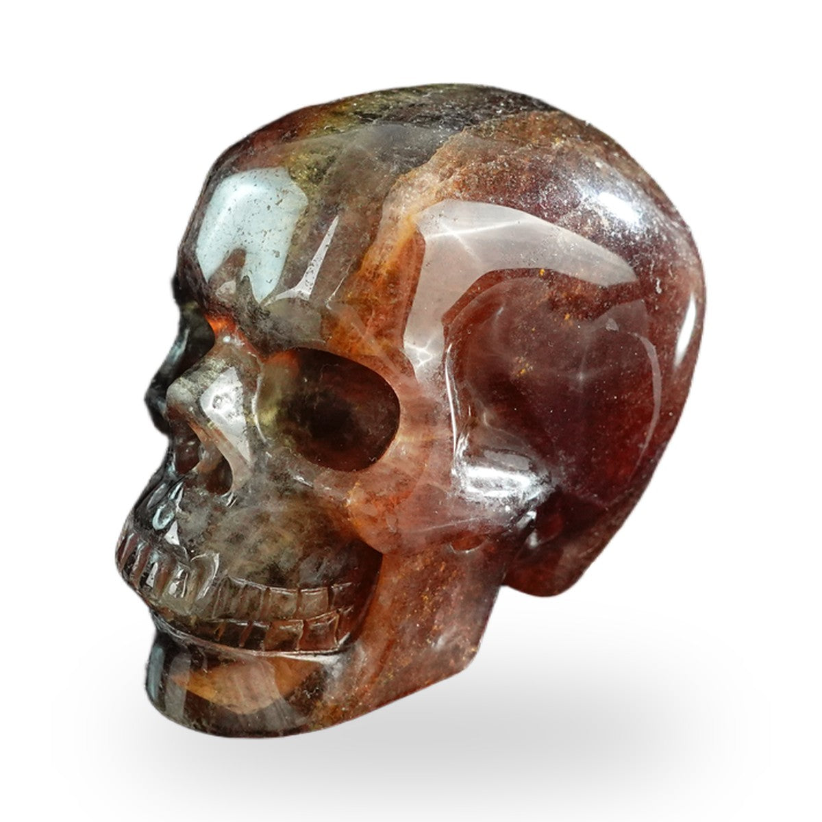 Rainbow Fluorite crystal skull 3" SKH30GF01 view 6