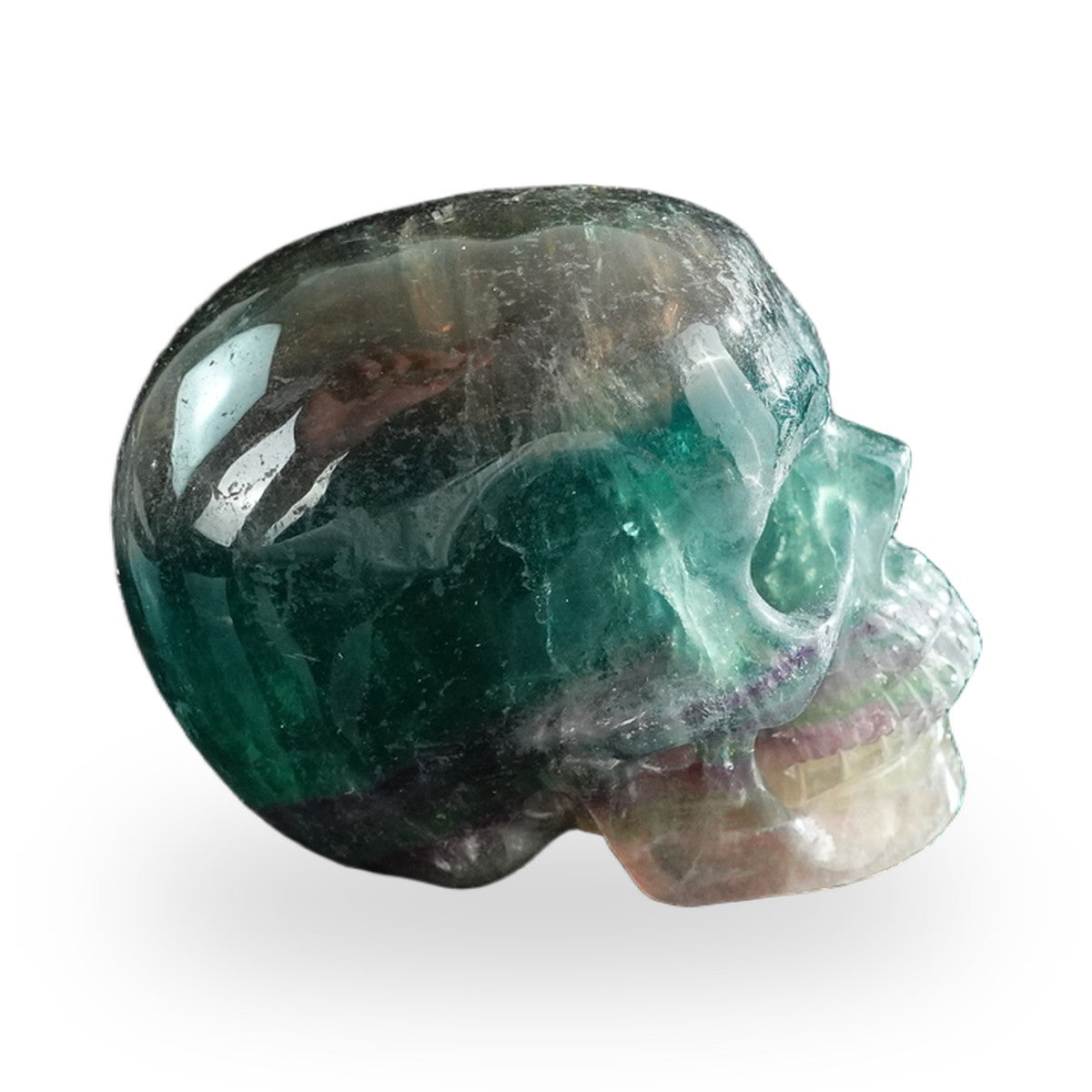 Rainbow Fluorite crystal skull 3" SKH30GF02 photo 5