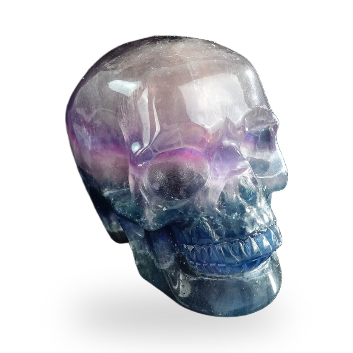 Rainbow Fluorite crystal skull 3" SKH30GF03 photo 2