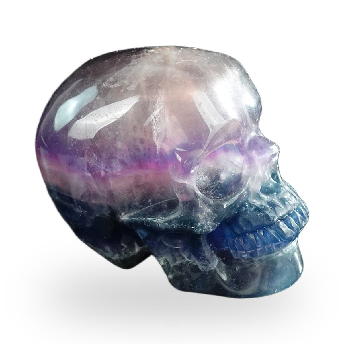 Rainbow Fluorite crystal skull 3" SKH30GF03 photo 4