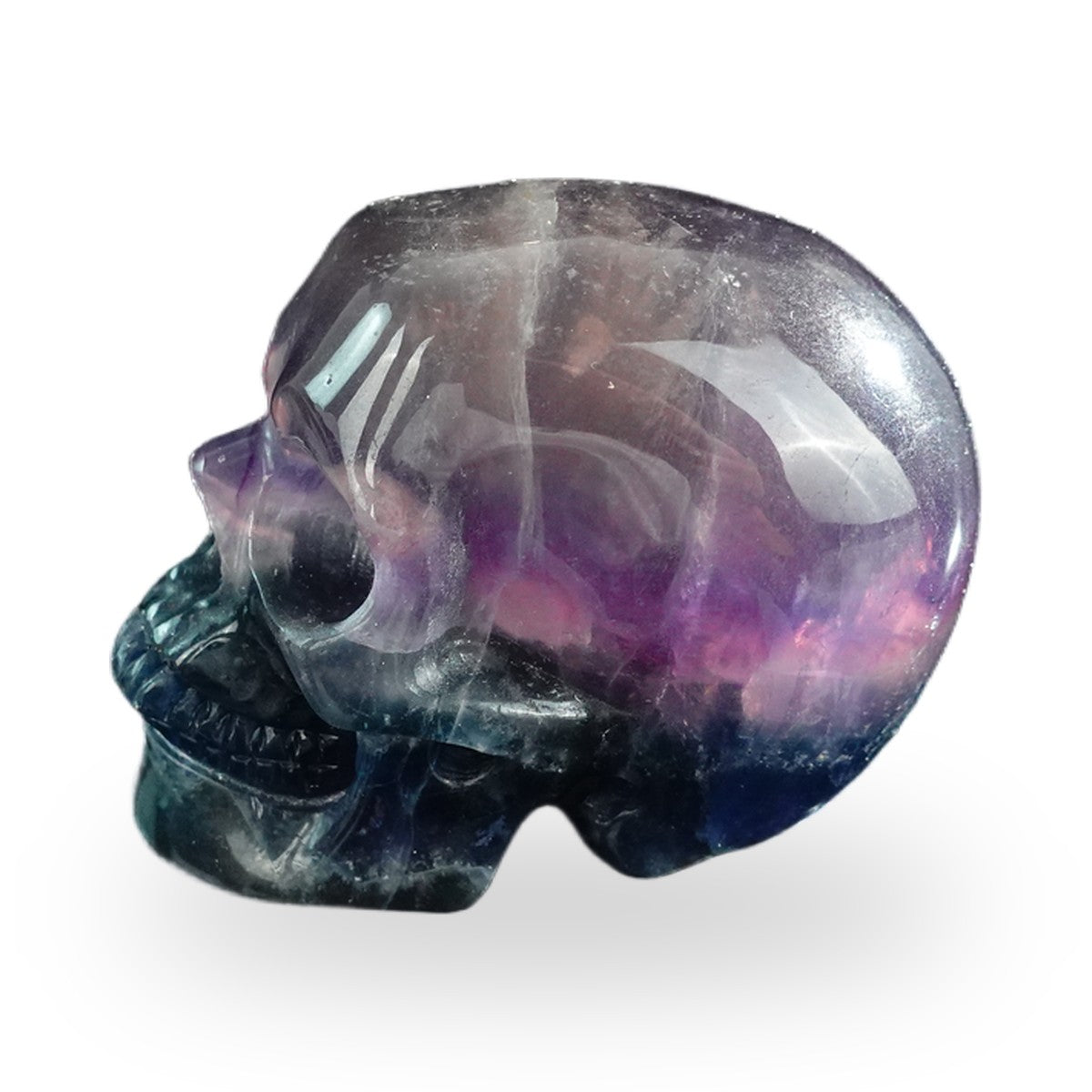 Rainbow Fluorite crystal skull 3" SKH30GF03 photo 6