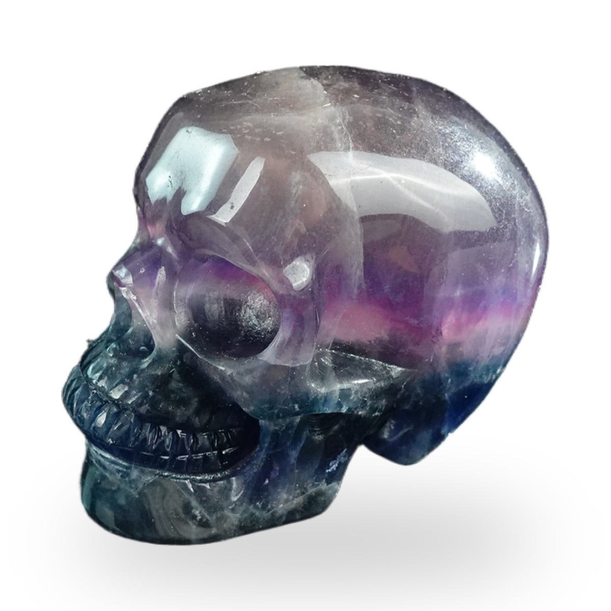 Rainbow Fluorite crystal skull 3" SKH30GF03 photo 7