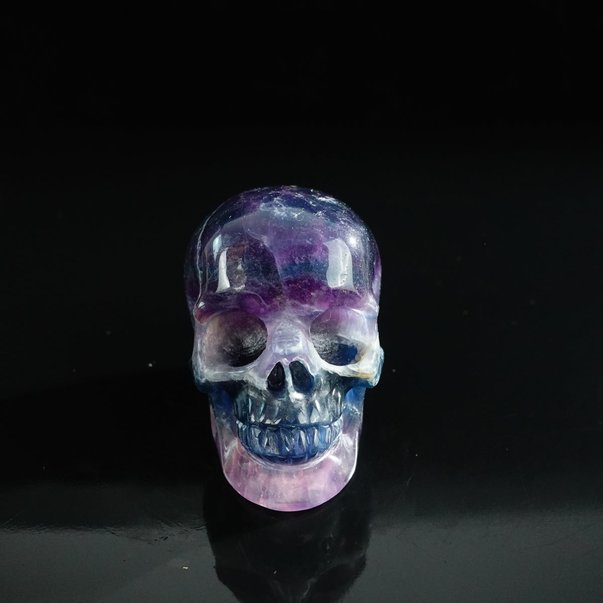 Rainbow Fluorite crystal skull 3" SKH30GF04 photo 1