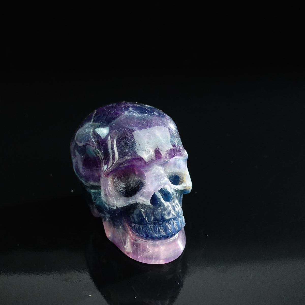 Rainbow Fluorite crystal skull 3" SKH30GF04 photo 2