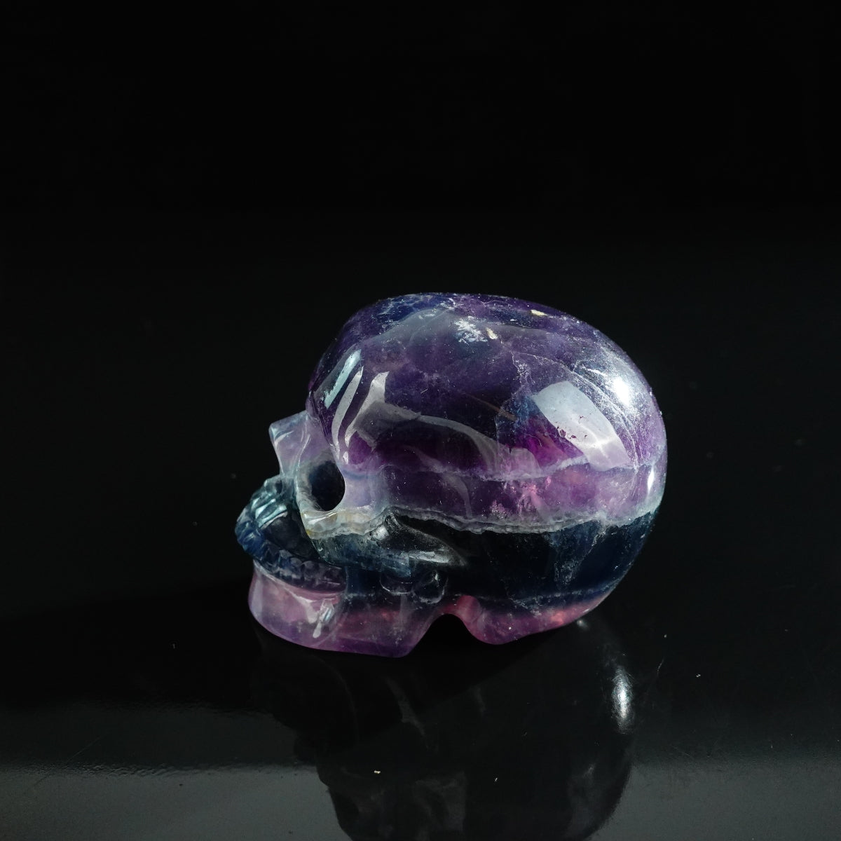 Rainbow Fluorite crystal skull 3" SKH30GF04 photo 6