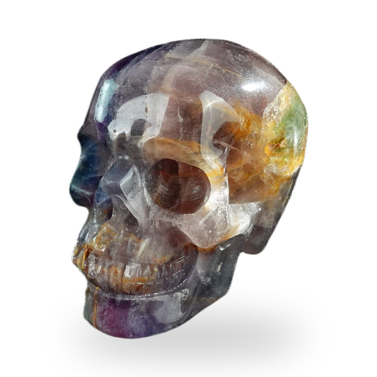 Rainbow Fluorite crystal skull 3" SKH30GF05 photo 7