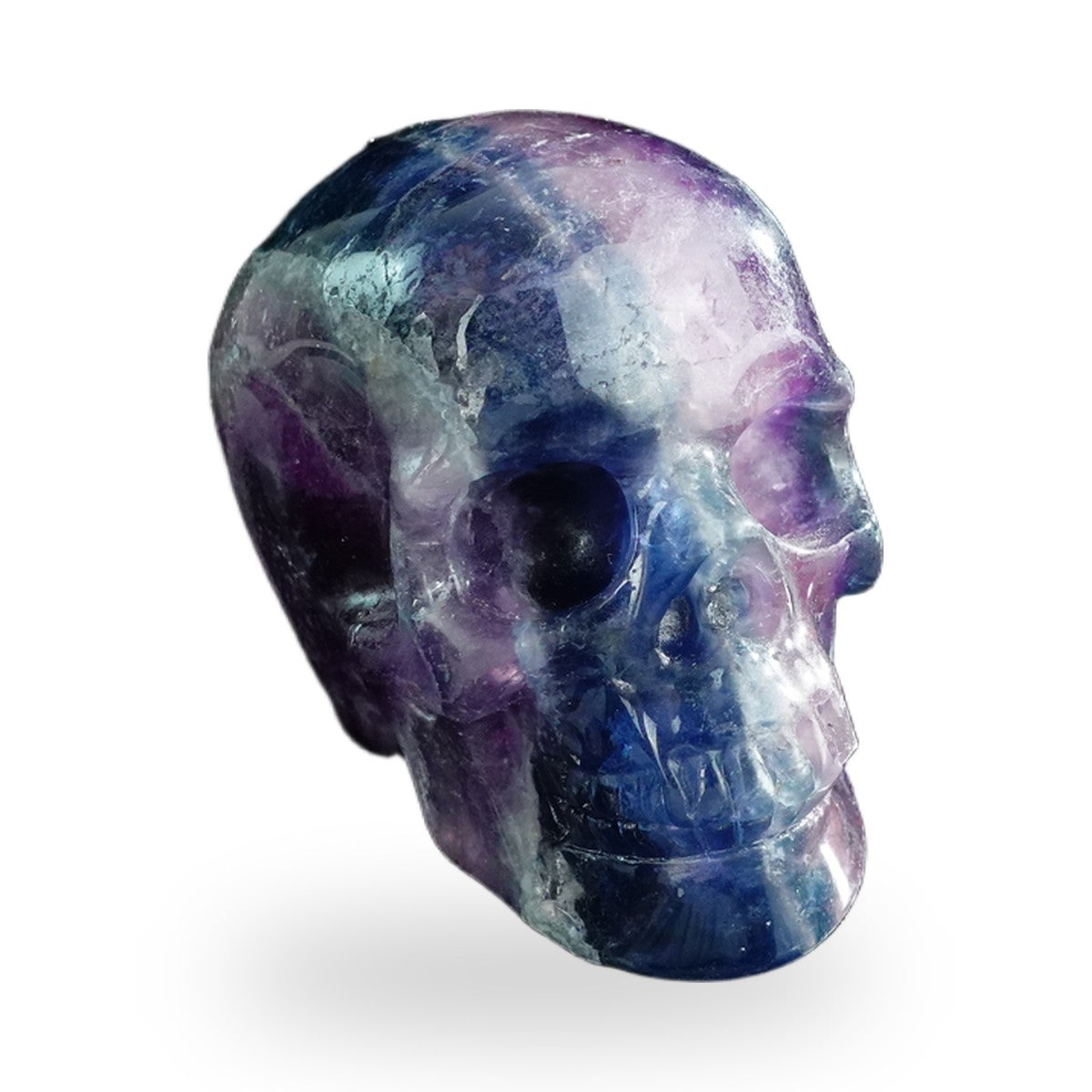Rainbow Fluorite crystal skull 3" SKH30GF08 photo 2