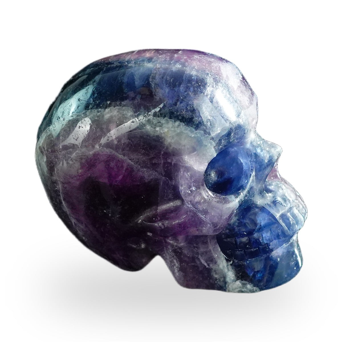 Rainbow Fluorite crystal skull 3" SKH30GF08 photo 4