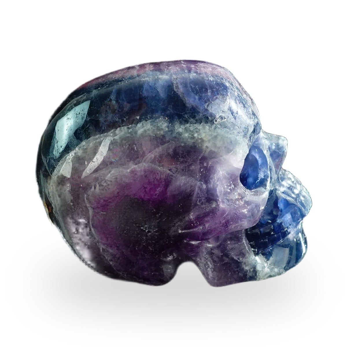 Rainbow Fluorite crystal skull 3" SKH30GF08 photo 5
