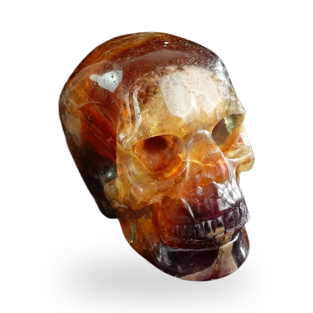 Rainbow Fluorite crystal skull 3" SKH30GF11 photo 3
