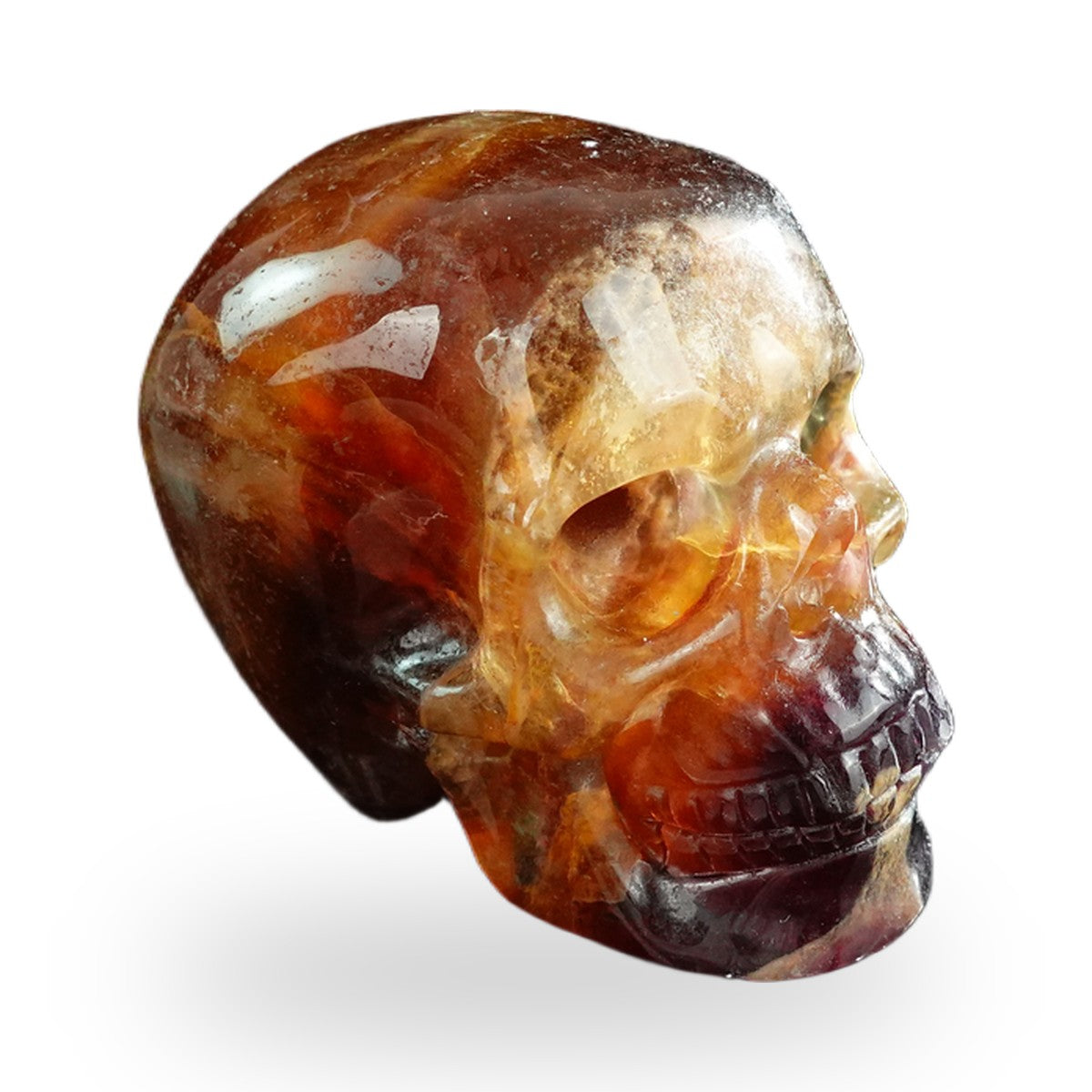 Rainbow Fluorite crystal skull 3" SKH30GF11 photo 4