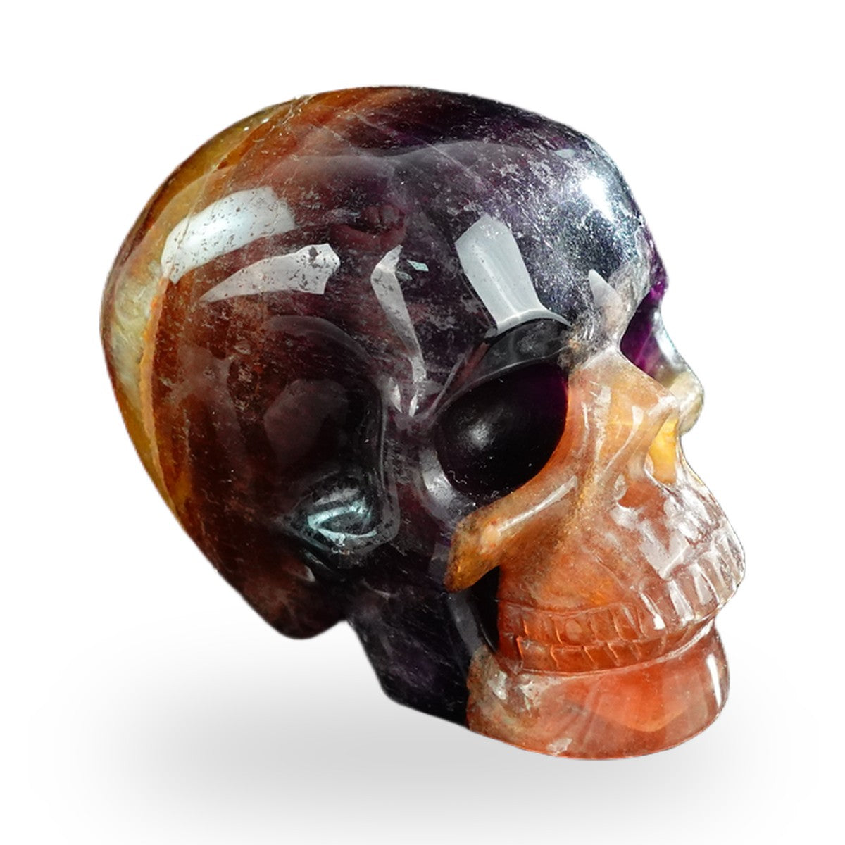 Rainbow Fluorite crystal skull 3" SKH30GF13 photo 3