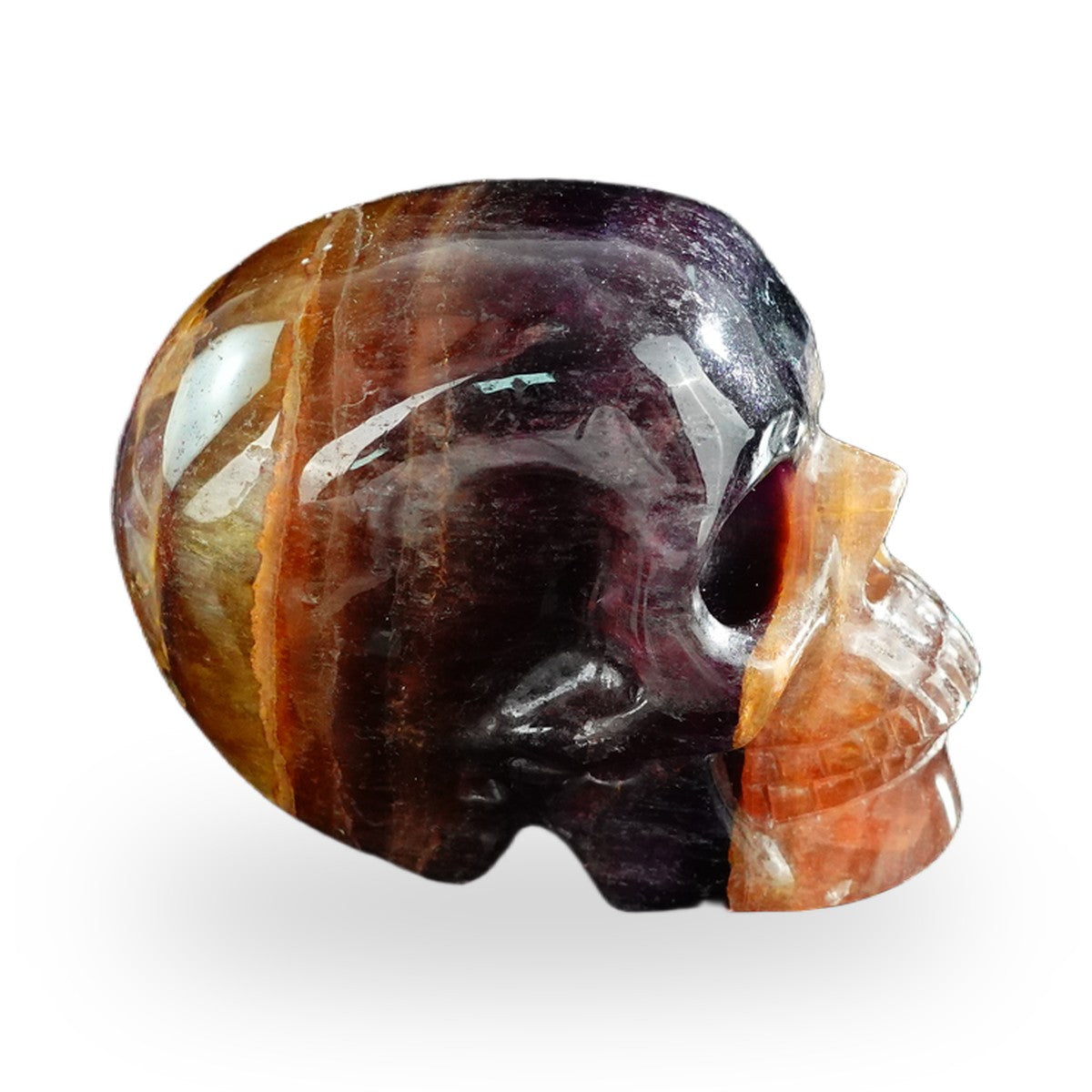 Rainbow Fluorite crystal skull 3" SKH30GF13 photo 4