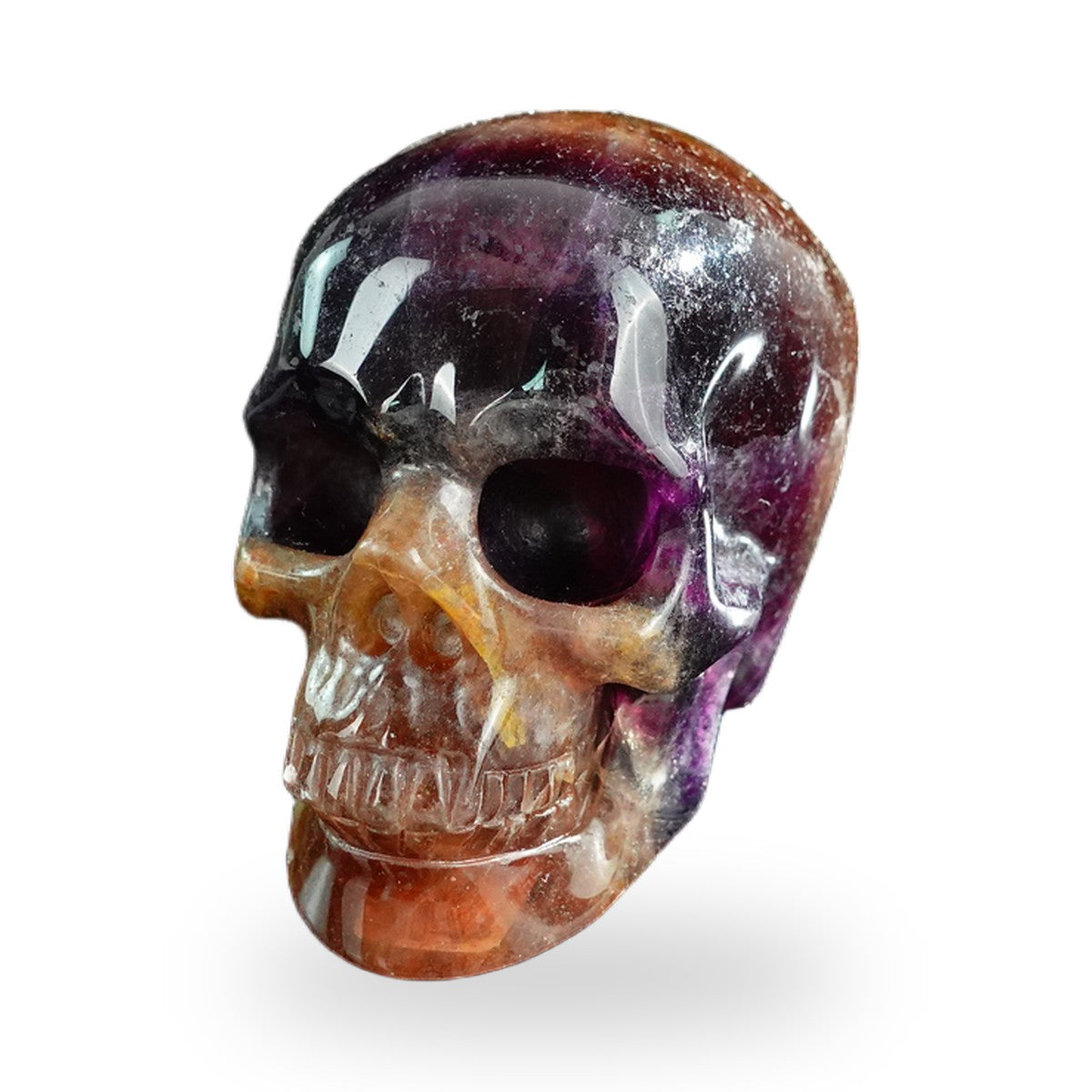 Rainbow Fluorite crystal skull 3" SKH30GF13 photo 8