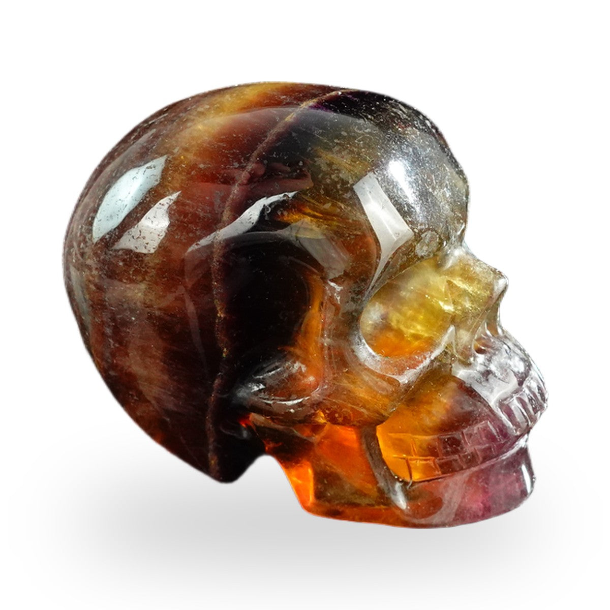 Rainbow Fluorite crystal skull 3" SKH30GF14 photo 3