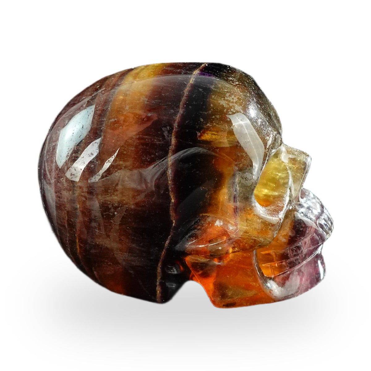 Rainbow Fluorite crystal skull 3" SKH30GF14 photo 4