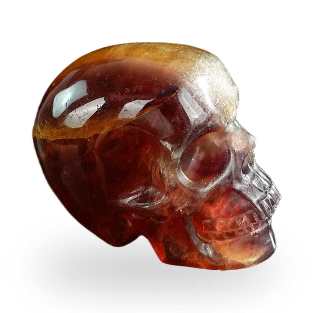 Rainbow Fluorite crystal skull 3" SKH30GF15 photo 4