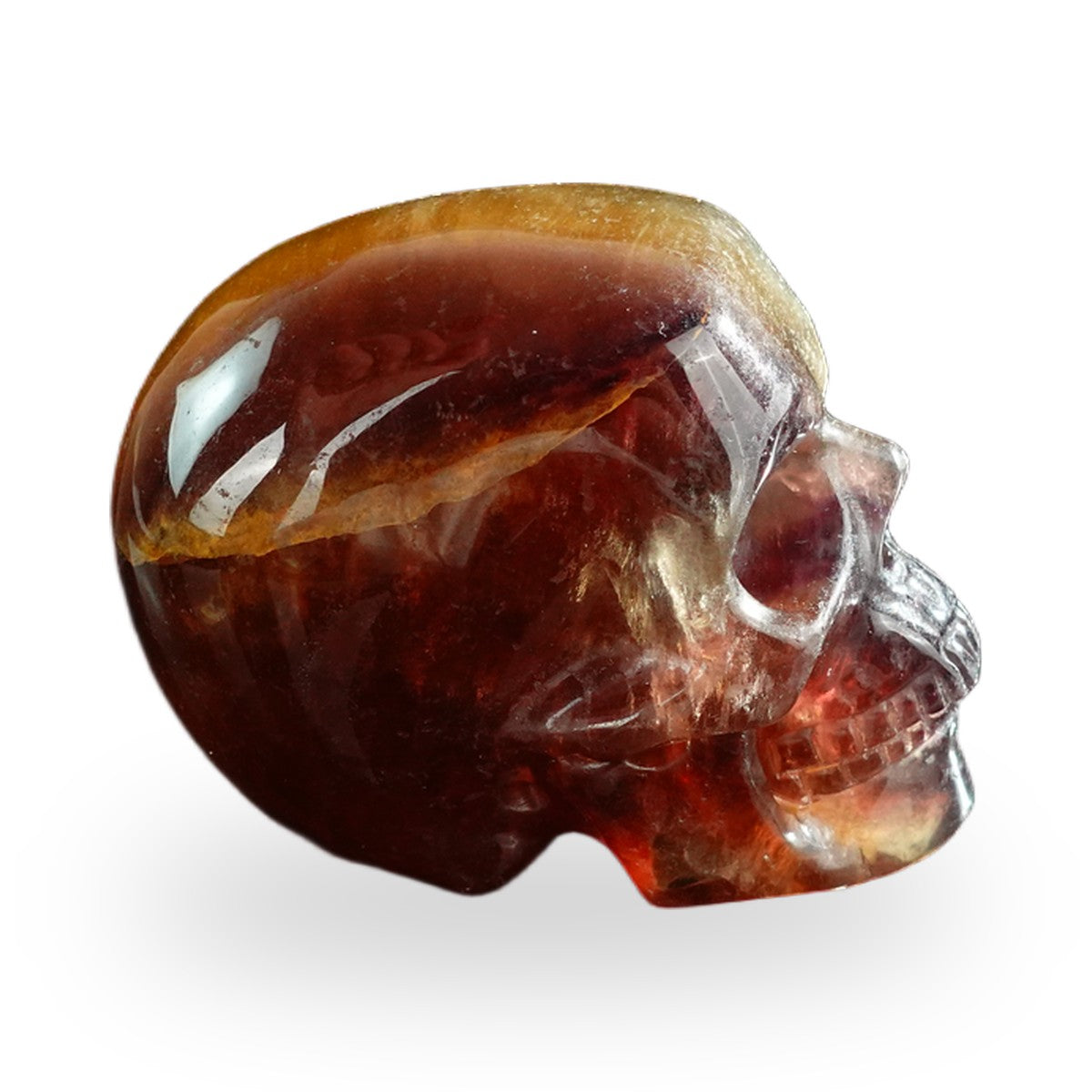Rainbow Fluorite crystal skull 3" SKH30GF15 photo 5