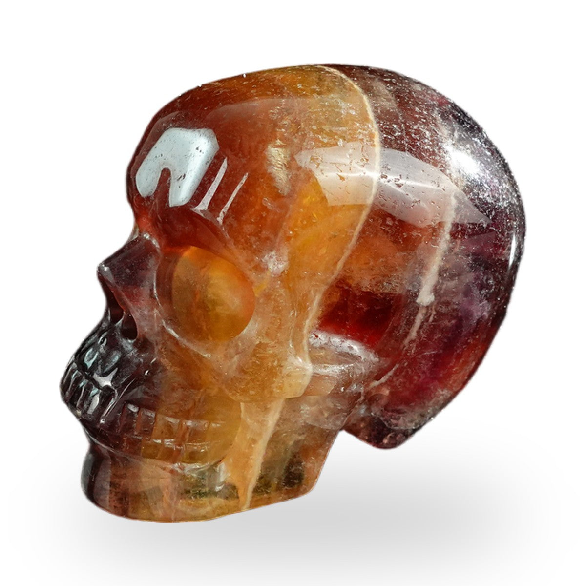 Rainbow Fluorite crystal skull 3" SKH30GF16 photo 7