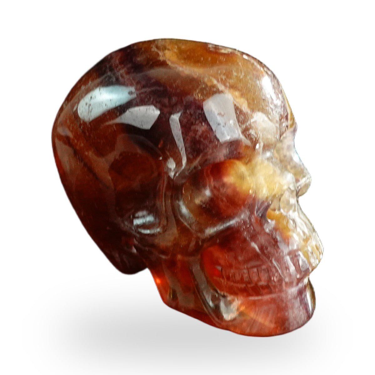 Rainbow Fluorite crystal skull 3" SKH30GF17 photo 3