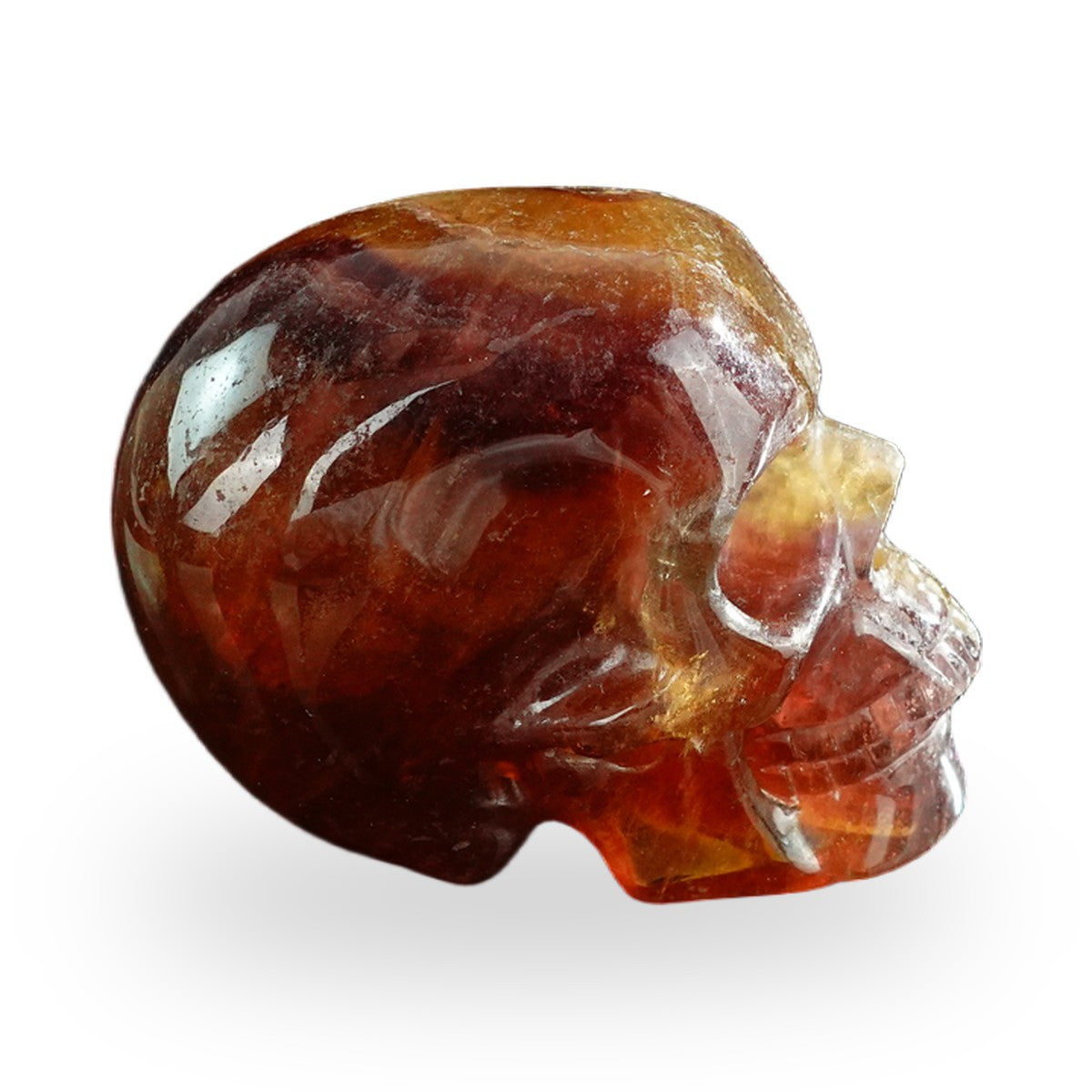 Rainbow Fluorite crystal skull 3" SKH30GF17 photo 5