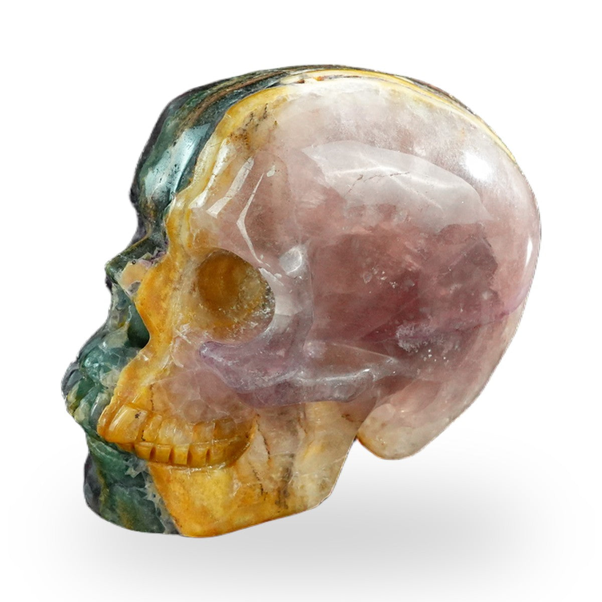Rainbow Fluorite crystal skull 3" SKH30GF19 photo 7