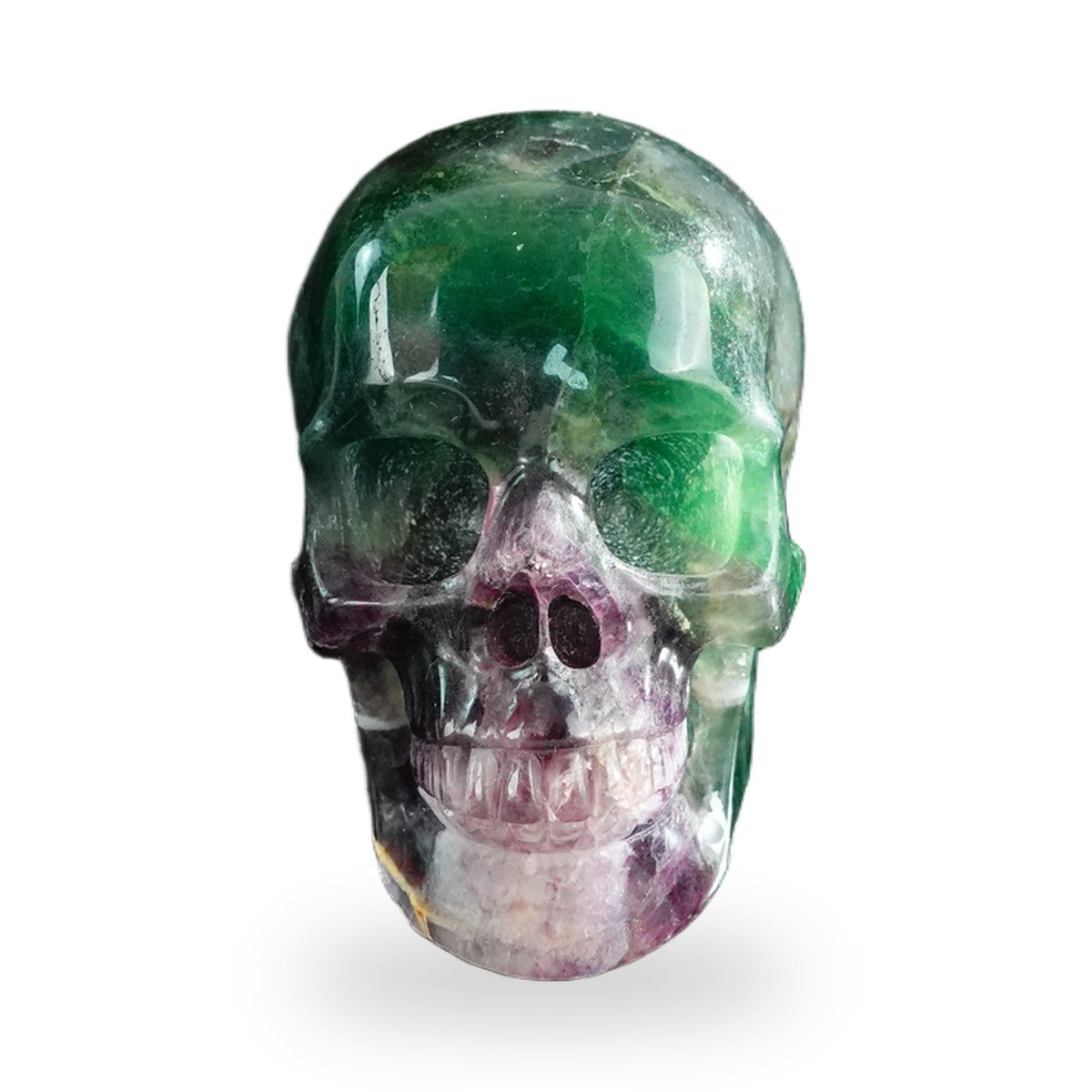 Rainbow Fluorite crystal skull 3" SKH30GF20 photo 1