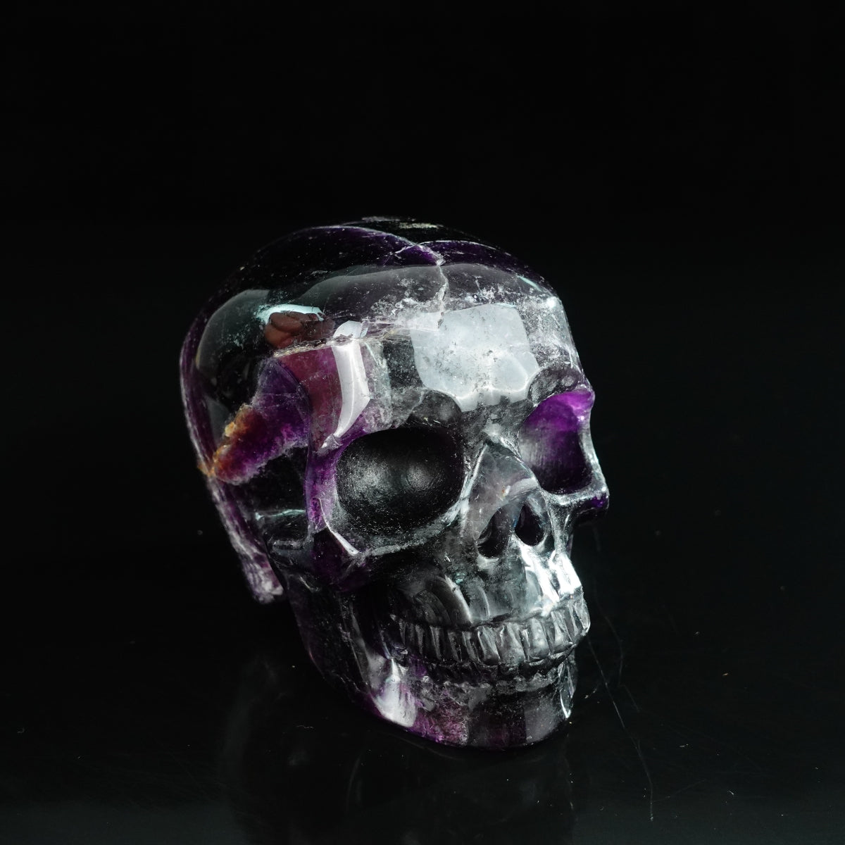 Rainbow Fluorite crystal skull 4.5" SKH45GF02 photo 2