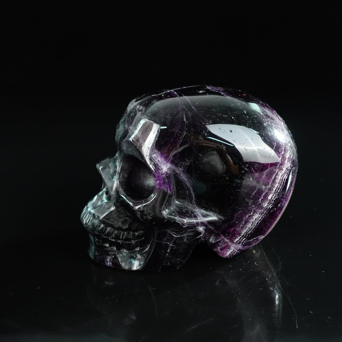 Rainbow Fluorite crystal skull 4.5" SKH45GF02 photo 5