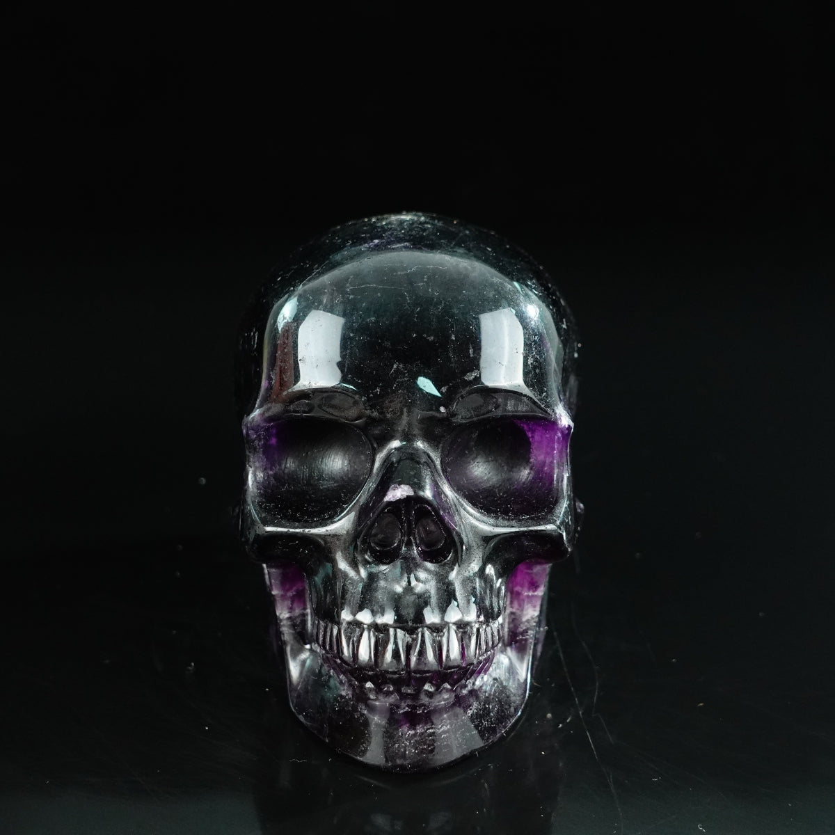Rainbow Fluorite crystal skull 4.5" SKH45GF03 photo 1