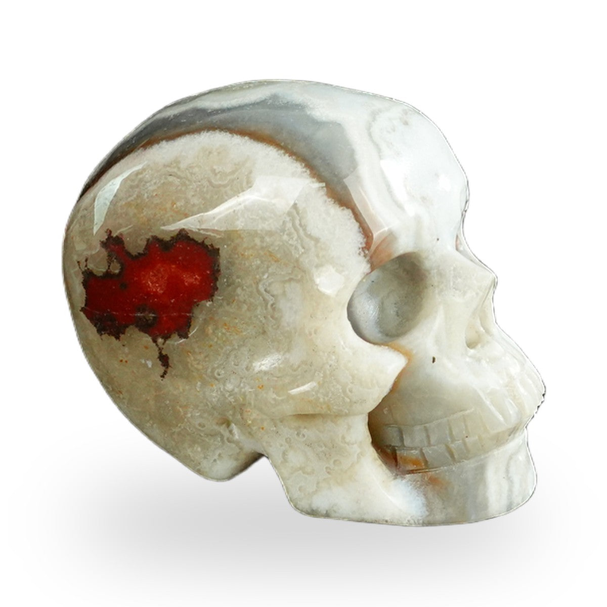 Red Crazy Lace Agate crystal skull 2.2" SKH20RC03 photo 4