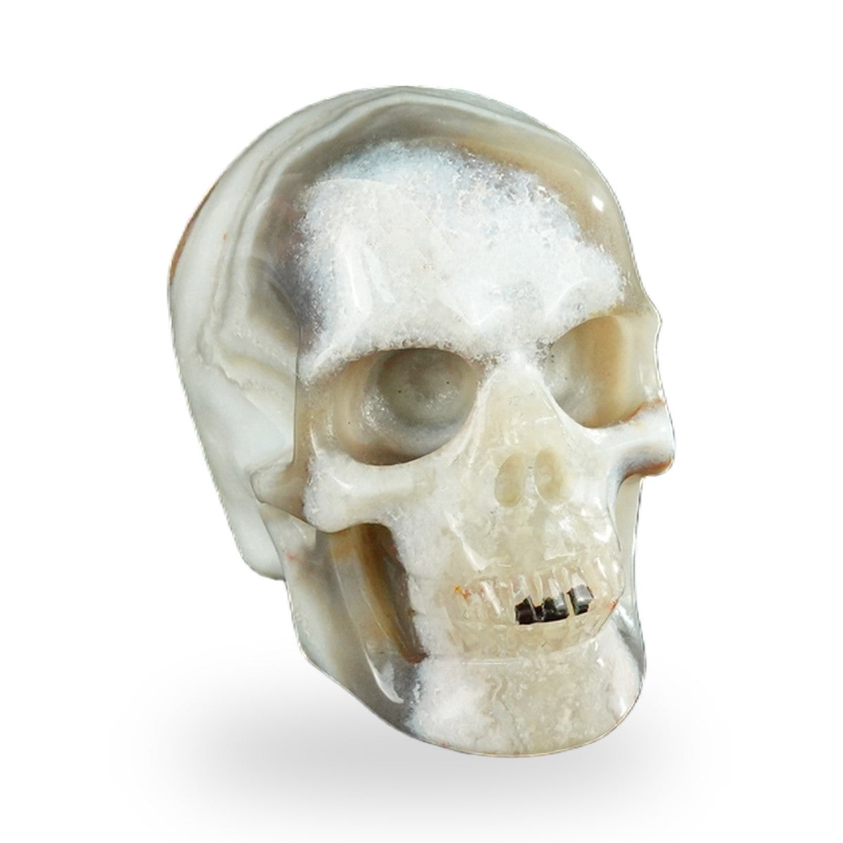 Red Crazy Lace Agate crystal skull 2.2" SKH20RC12 photo 2