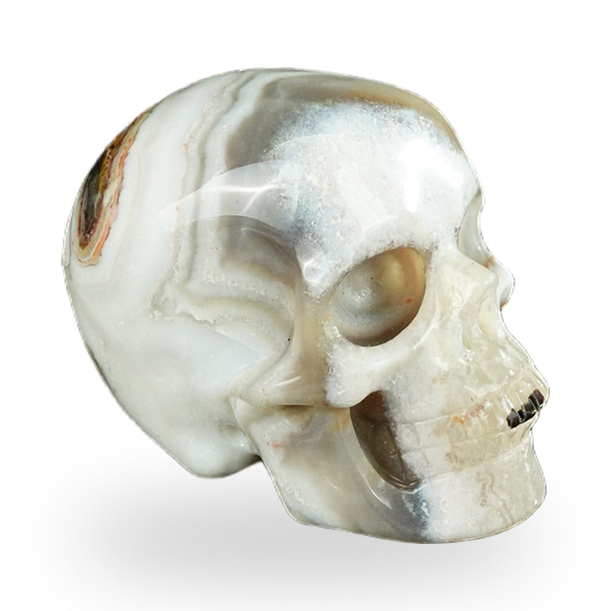 Red Crazy Lace Agate crystal skull 2.2" SKH20RC12 photo 4