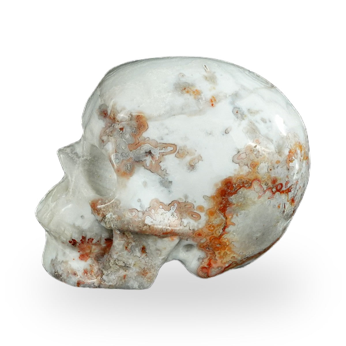 Red Crazy Lace Agate crystal skull 2.2" SKH20RC15 photo 6