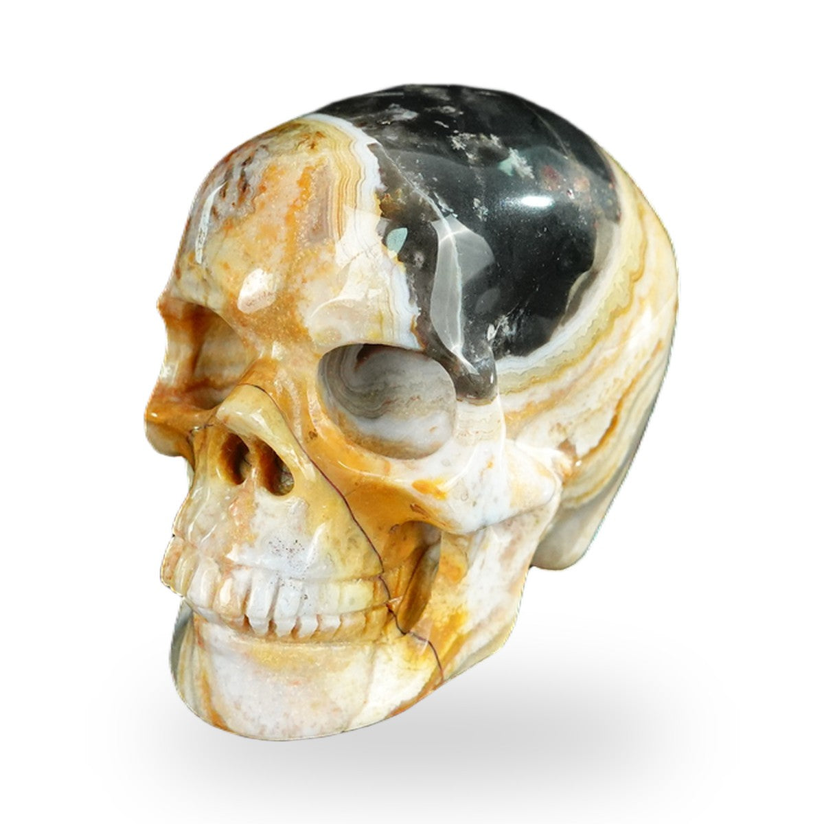 Red Crazy Lace Agate crystal skull 2.2" SKH20RC20 photo 8