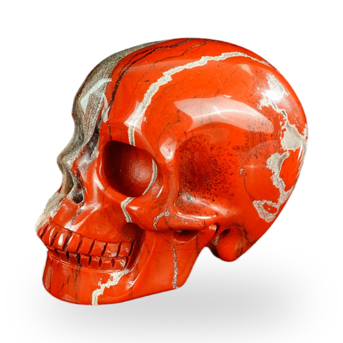 Red Jasper crystal skull 2.2" SKH20RJ01 view 7