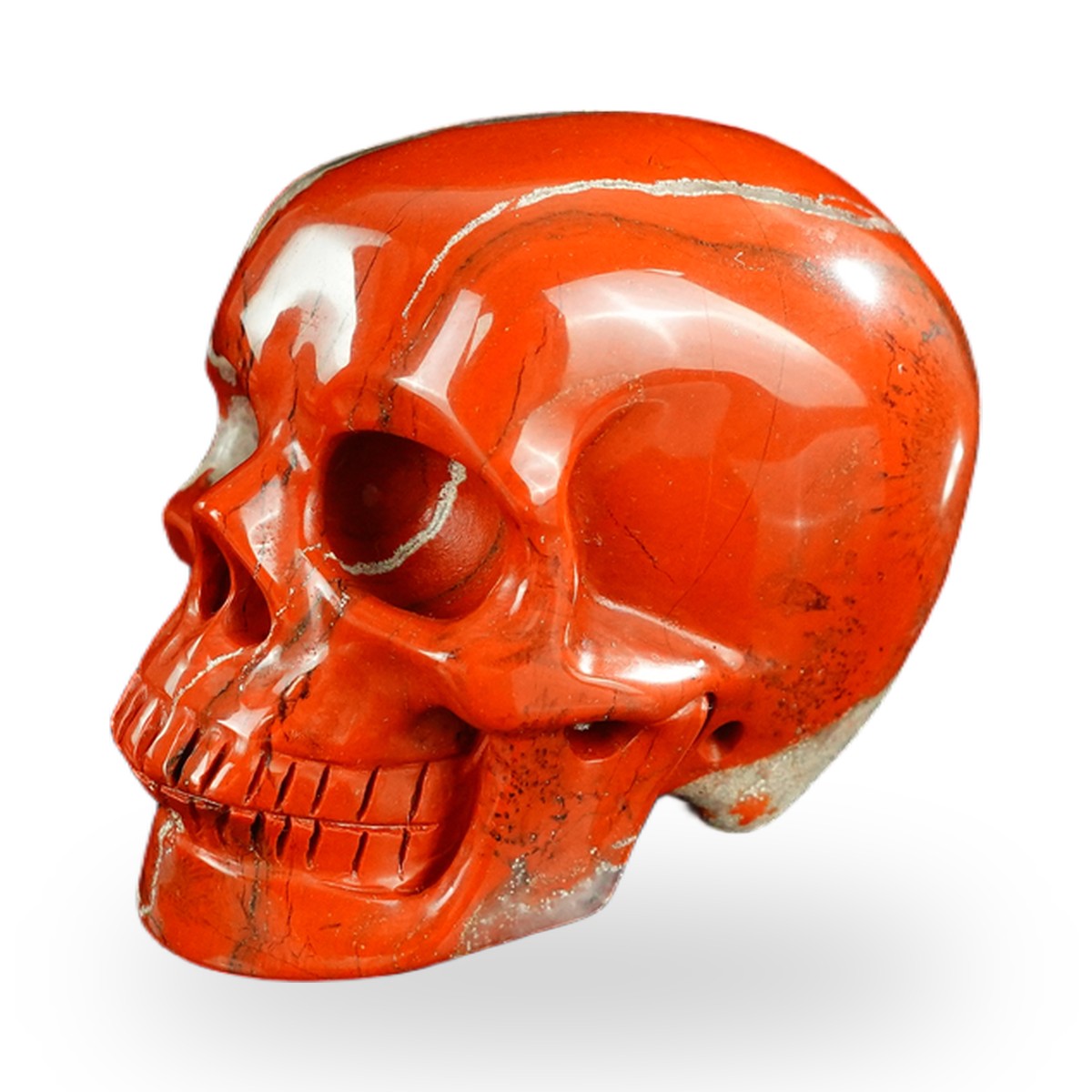 Red Jasper crystal skull 2.2" SKH20RJ10 photo 7