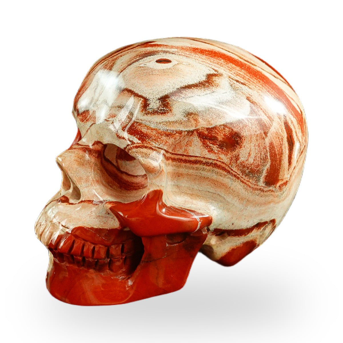 Red Jasper crystal skull 3" SKH30RJ10 photo 7